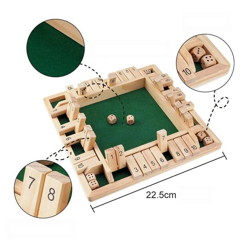 Wooden Dice Family Board Game Fun Party Table Game