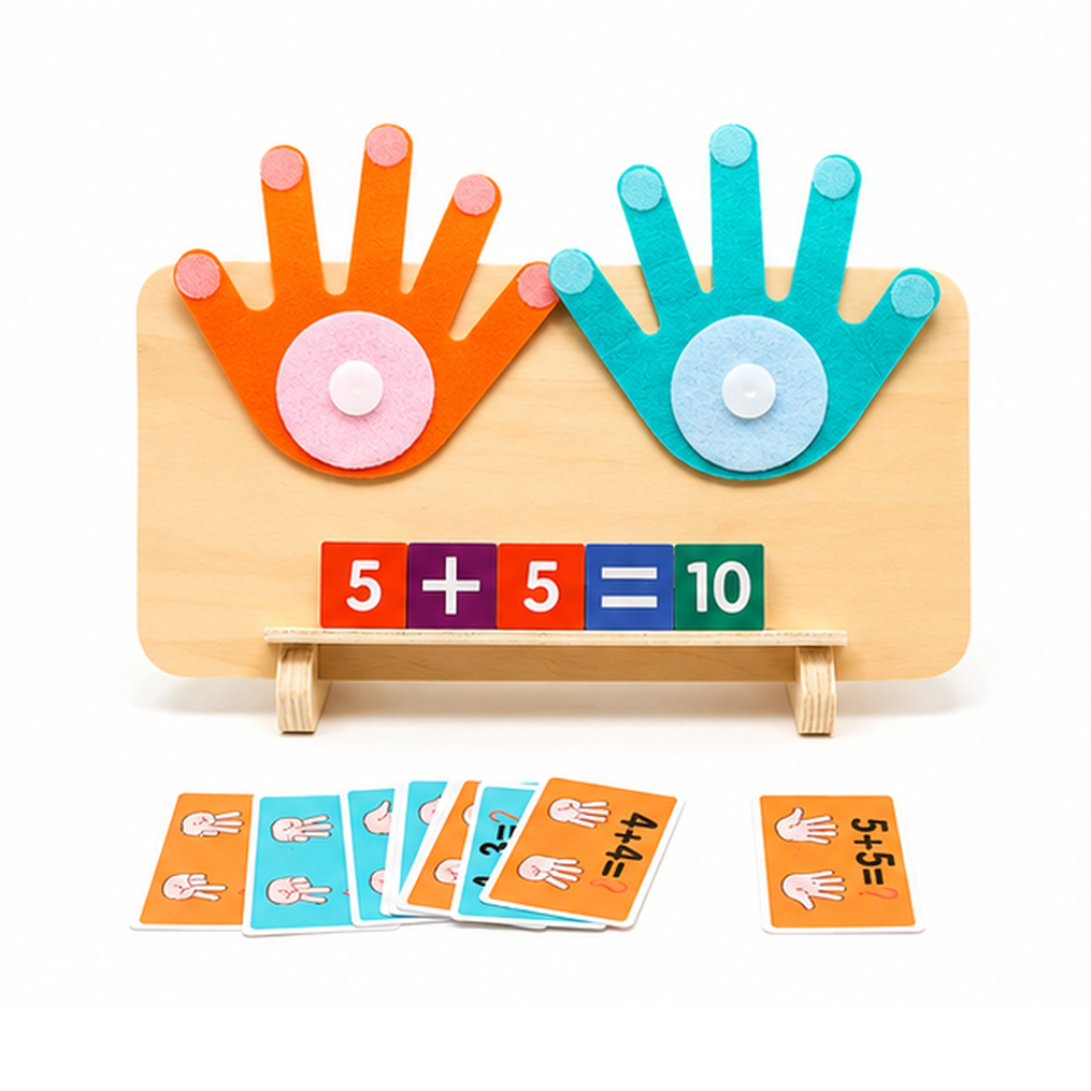 Wooden Finger Counting Math Game for Toddlers