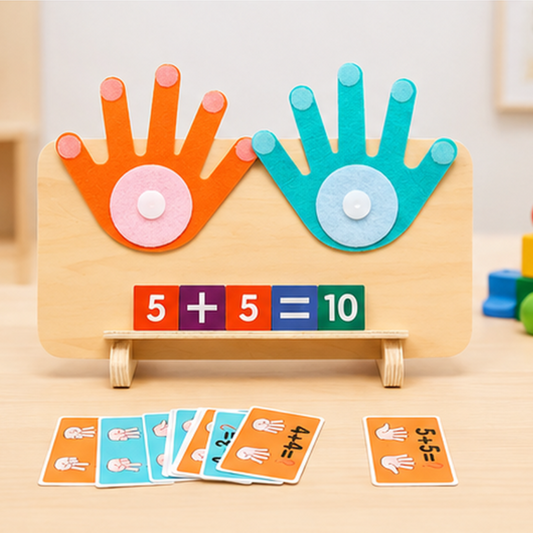Wooden Finger Counting Math Game for Toddlers