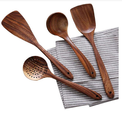 Wooden Kitchen Utensil Set Cooking Tools Spoon Spatula Set