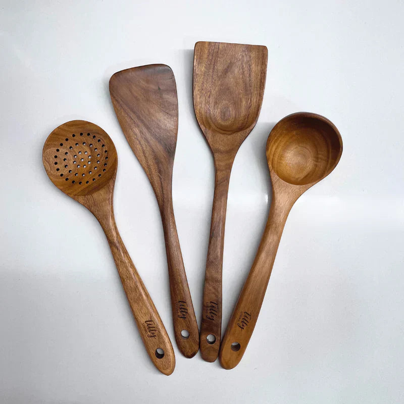 Wooden Kitchen Utensil Set Cooking Tools Spoon Spatula Set