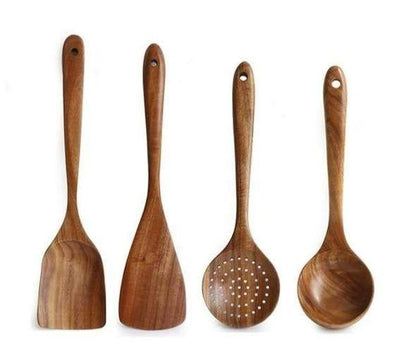Wooden Kitchen Utensil Set Cooking Tools Spoon Spatula Set