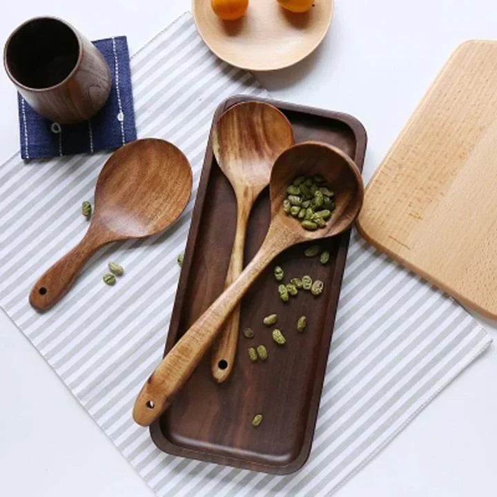 Wooden Kitchen Utensil Set Cooking Tools Spoon Spatula Set