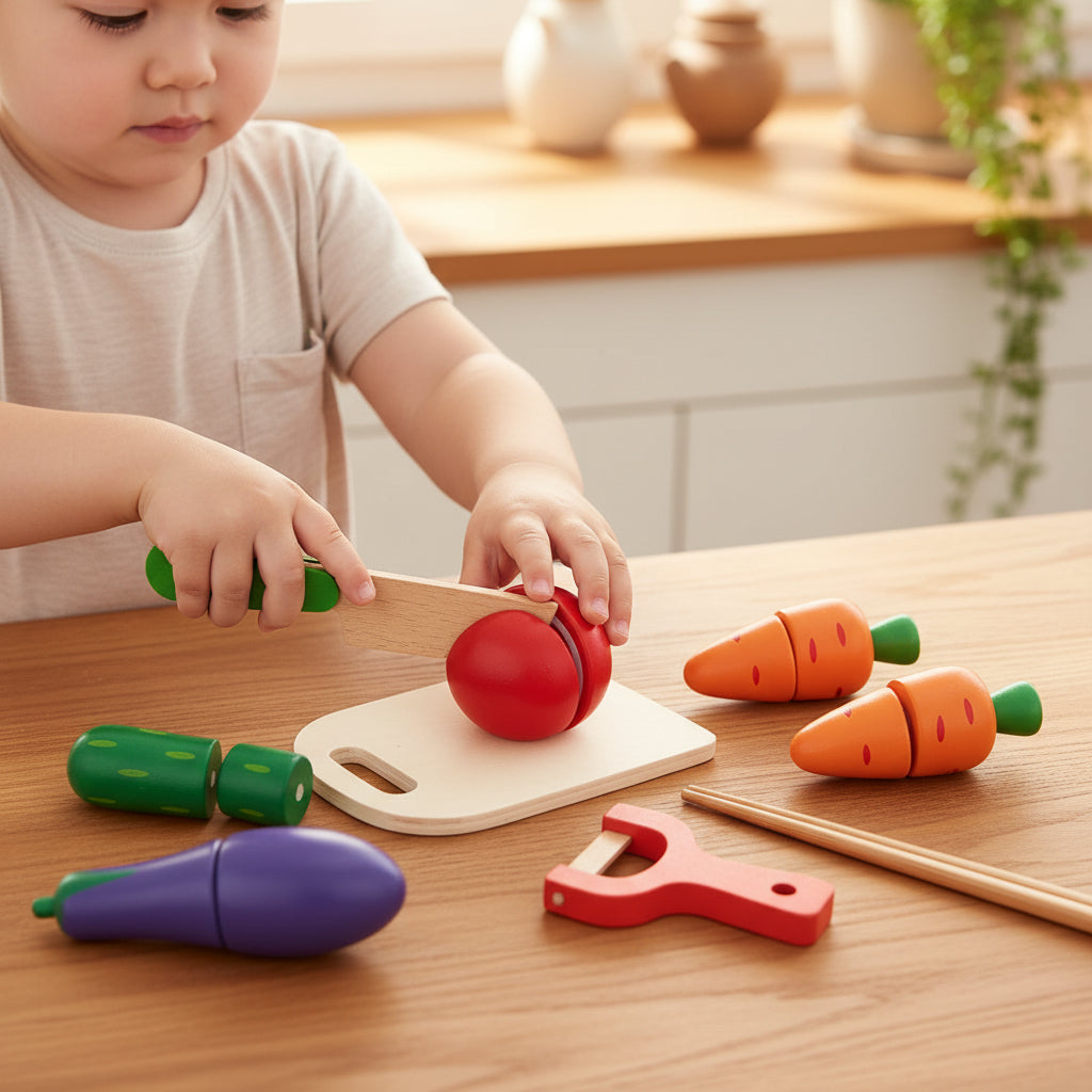 Wooden Montessori Sorting Toy Fine Motor Skills Set