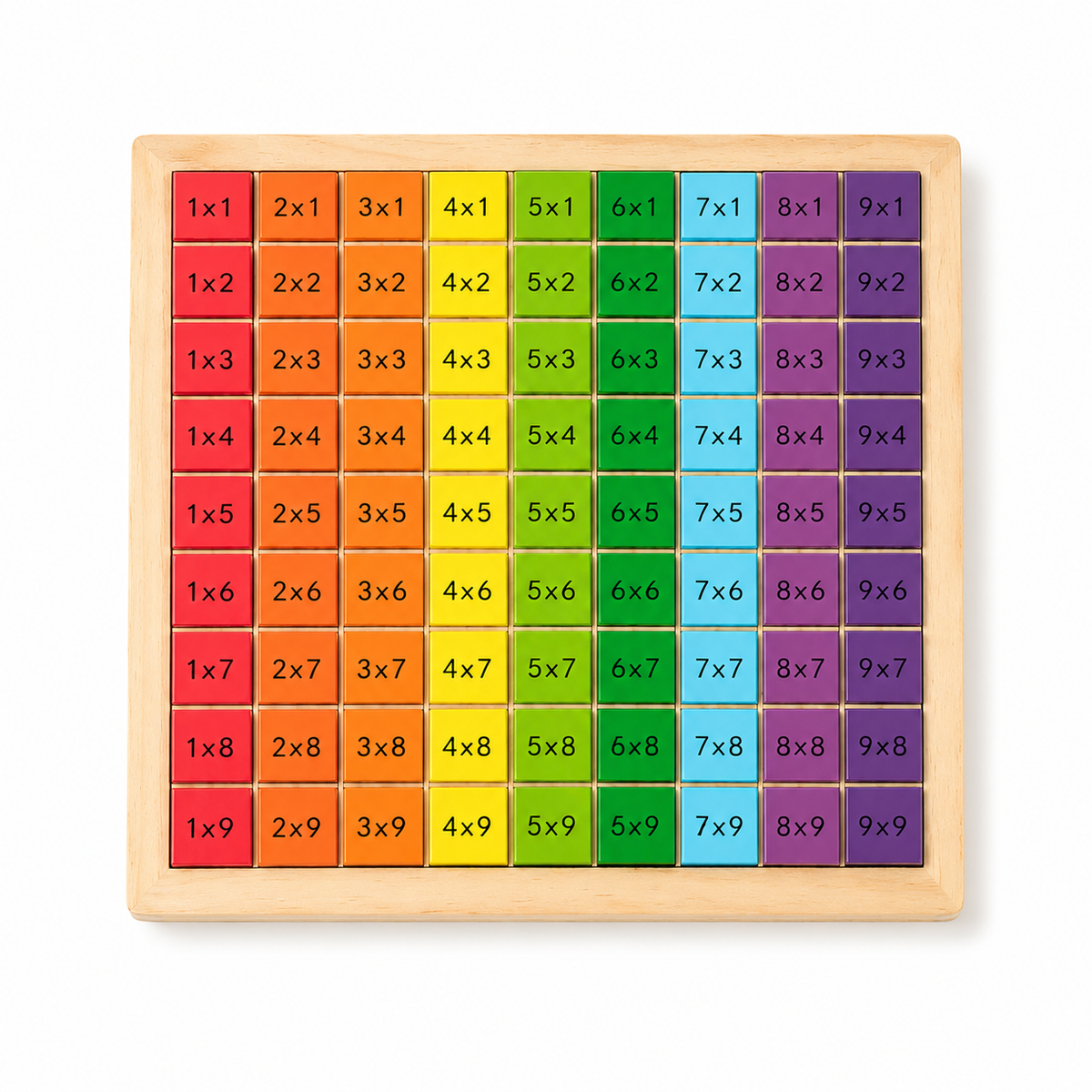 Houten leerbord voor vermenigvuldigen, educatief rekenspeelgoed voor kinderen