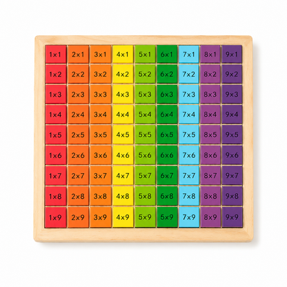 Houten leerbord voor vermenigvuldigen, educatief rekenspeelgoed voor kinderen