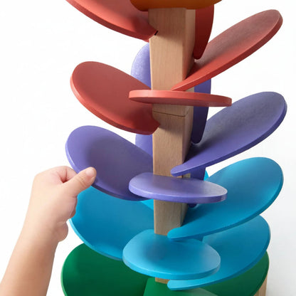 Wooden Musical Tree Toy Colorful Toddler Sensory Activity Playset