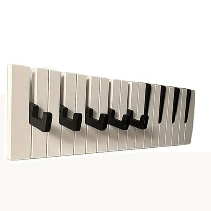 Wooden Piano Keys Coat Rack | Stylish Wall-Mounted Organizer for Music Lovers