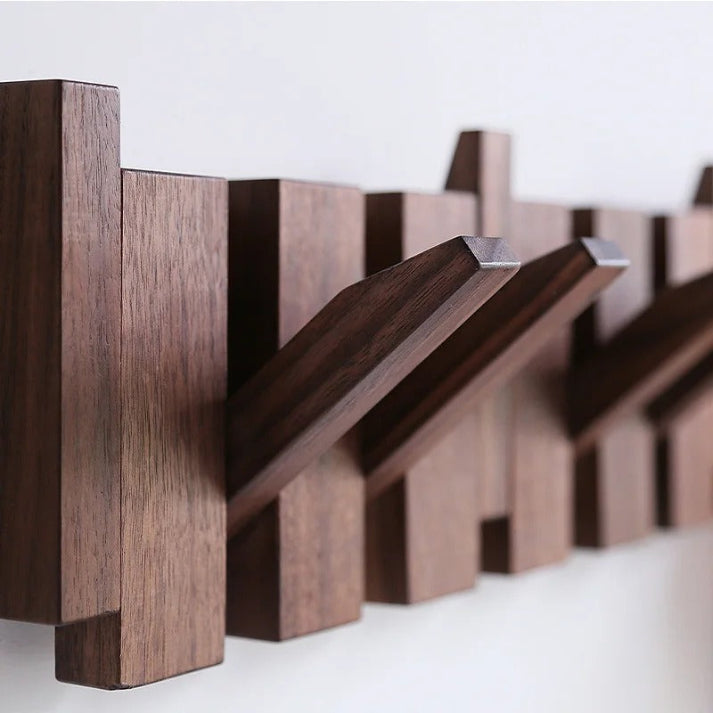 Wooden Piano Wall Coat Rack Decorative Hook Organizer