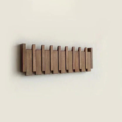 Wooden Piano Wall Coat Rack Decorative Hook Organizer