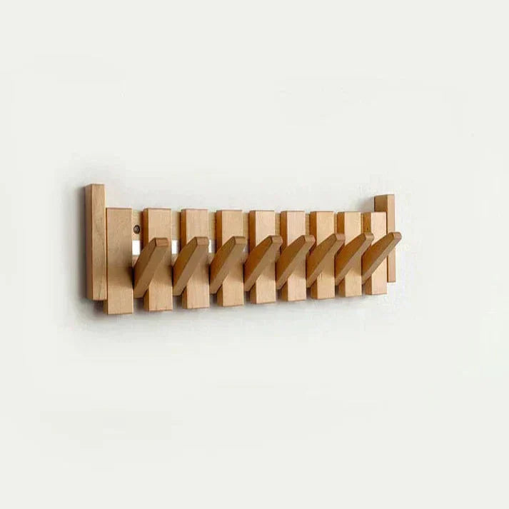 Wooden Piano Wall Coat Rack Decorative Hook Organizer