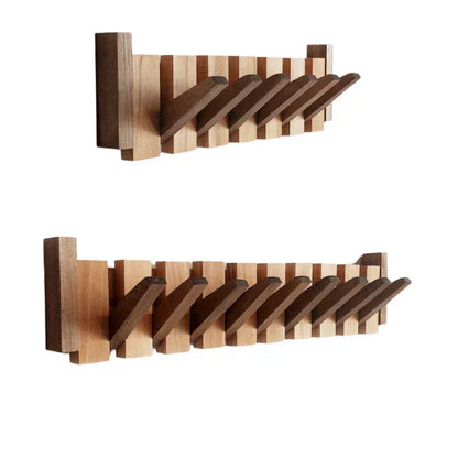 Wooden Piano Wall Coat Rack Decorative Hook Organizer