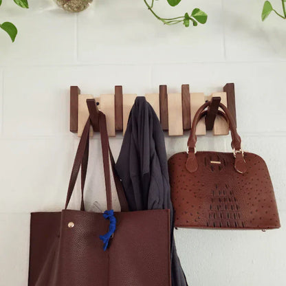 Wooden Piano Wall Coat Rack Decorative Hook Organizer