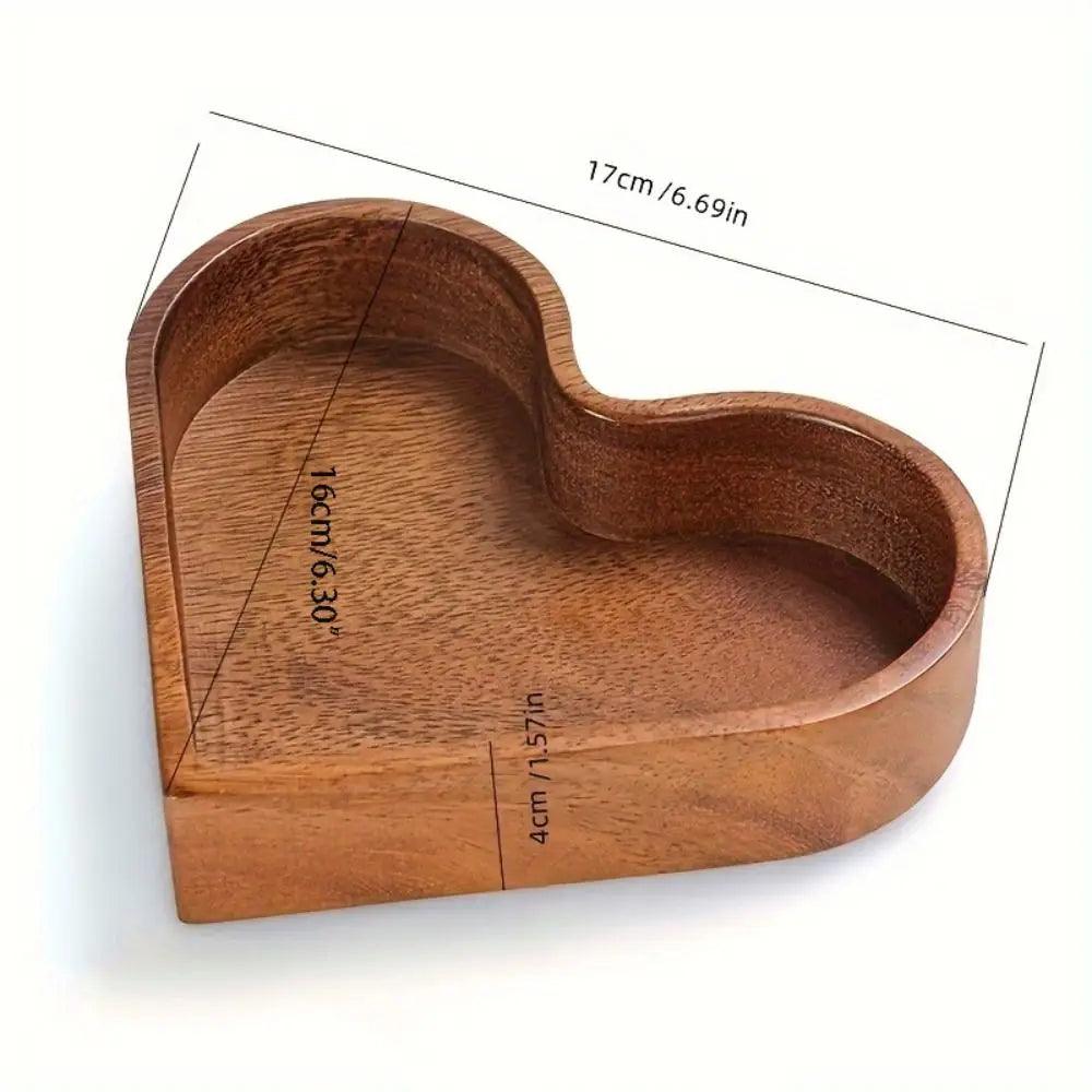 Wooden Serving Bowl Set of 4 Natural Snack Tapas Dishes