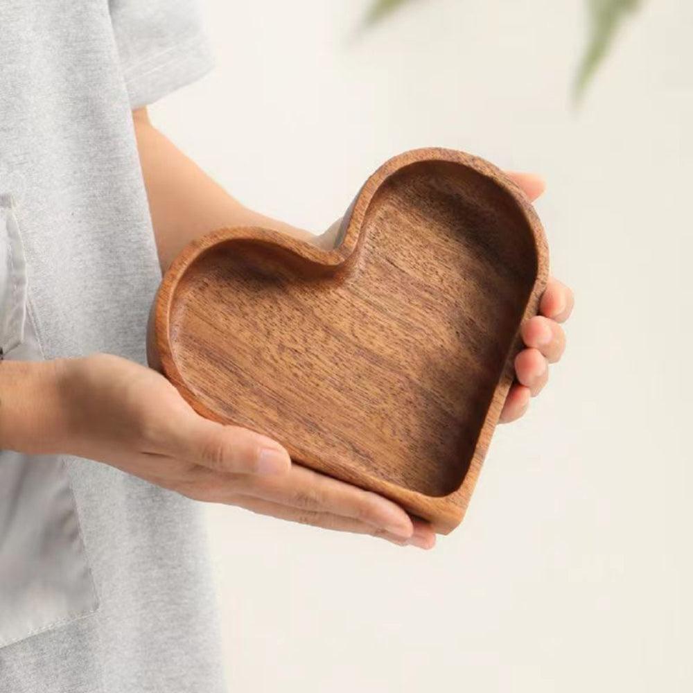 Wooden Serving Bowl Set of 4 Natural Snack Tapas Dishes