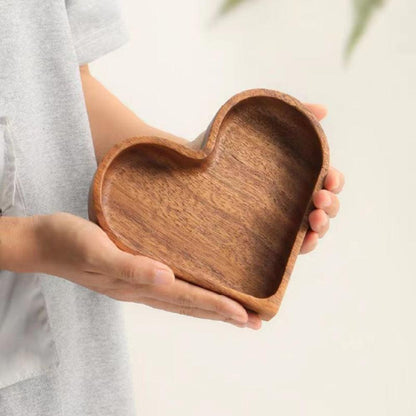 Wooden Serving Bowl Set of 4 Natural Snack Tapas Dishes