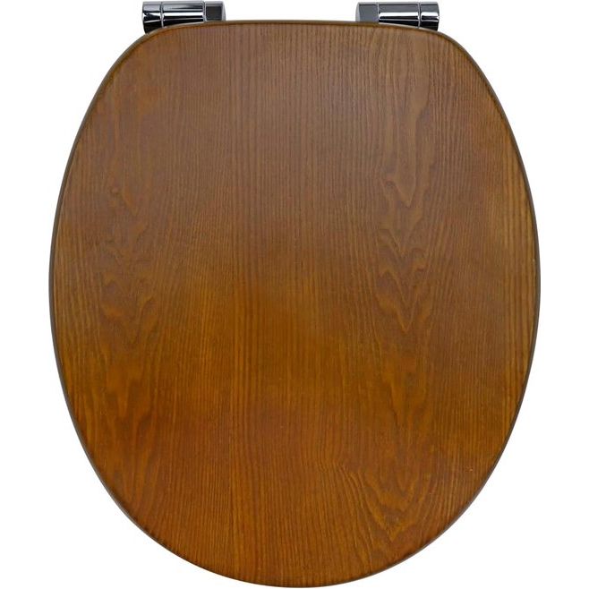 Wooden Soft Close Toilet Seat Oval Bathroom Seat Cover