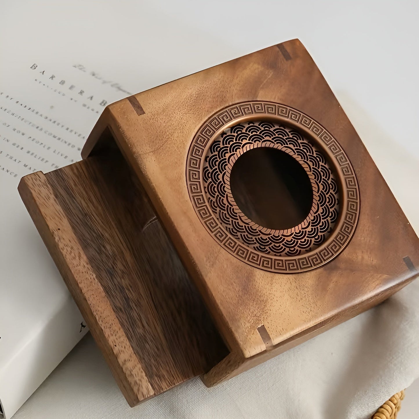 Wooden Teapot Warmer Tealight Tea Pot Heating Stand