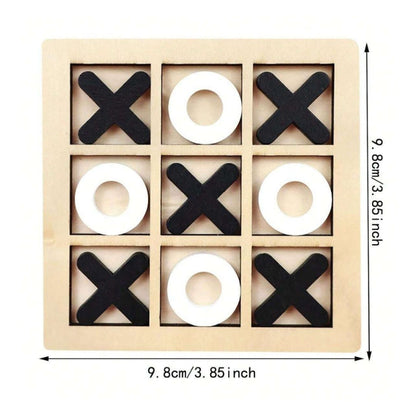 Wooden Tic Tac Toe Board Game Family Strategy Game for Kids