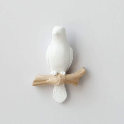 Wooden Wall Coat Rack Bird Design Decorative Hooks For Jackets Bags Hats