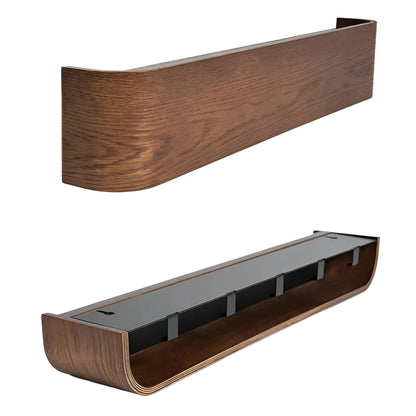 Wooden Wall Coat Rack Modern Entryway Storage Organizer