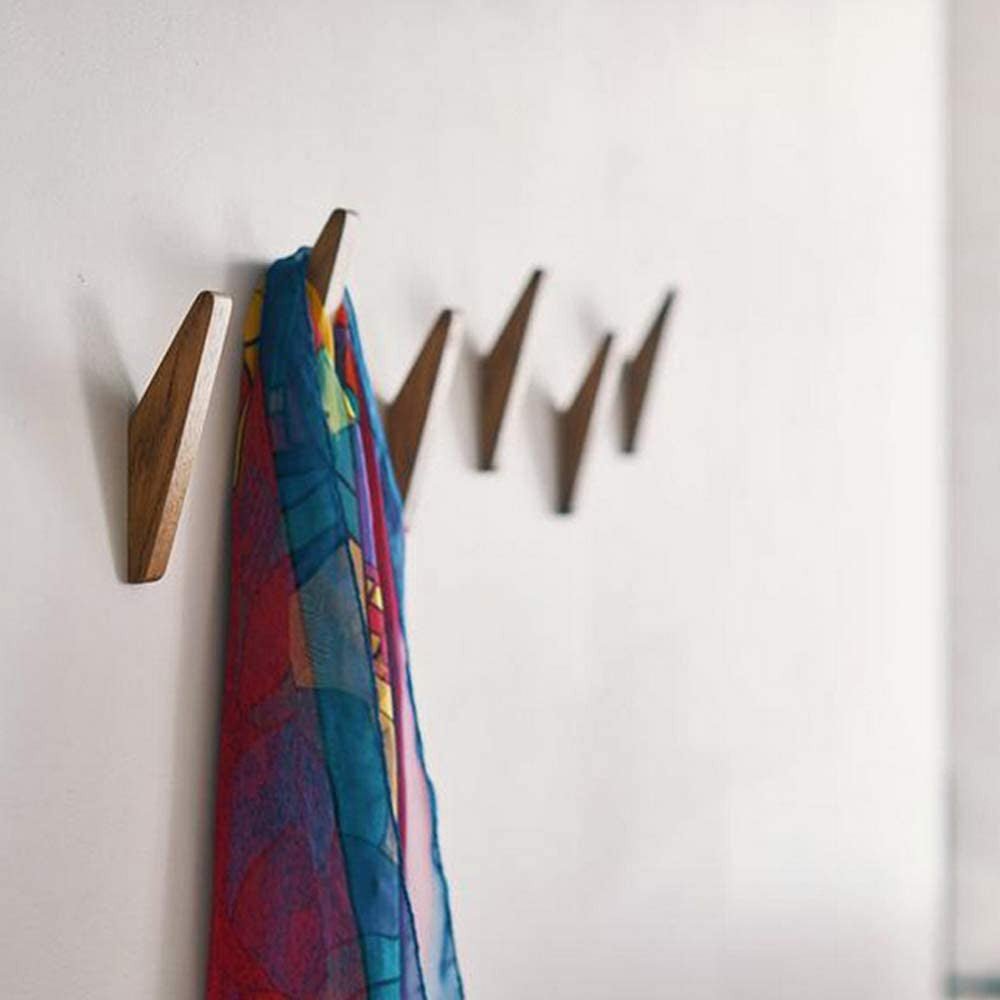 Wooden Wall Hooks Scandinavian Coat Rack Set Storage Hangers