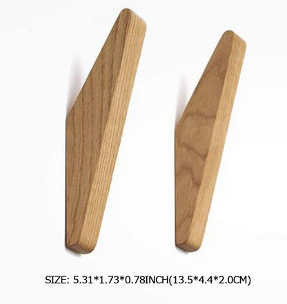 Wooden Wall Hooks Scandinavian Coat Rack Set Storage Hangers