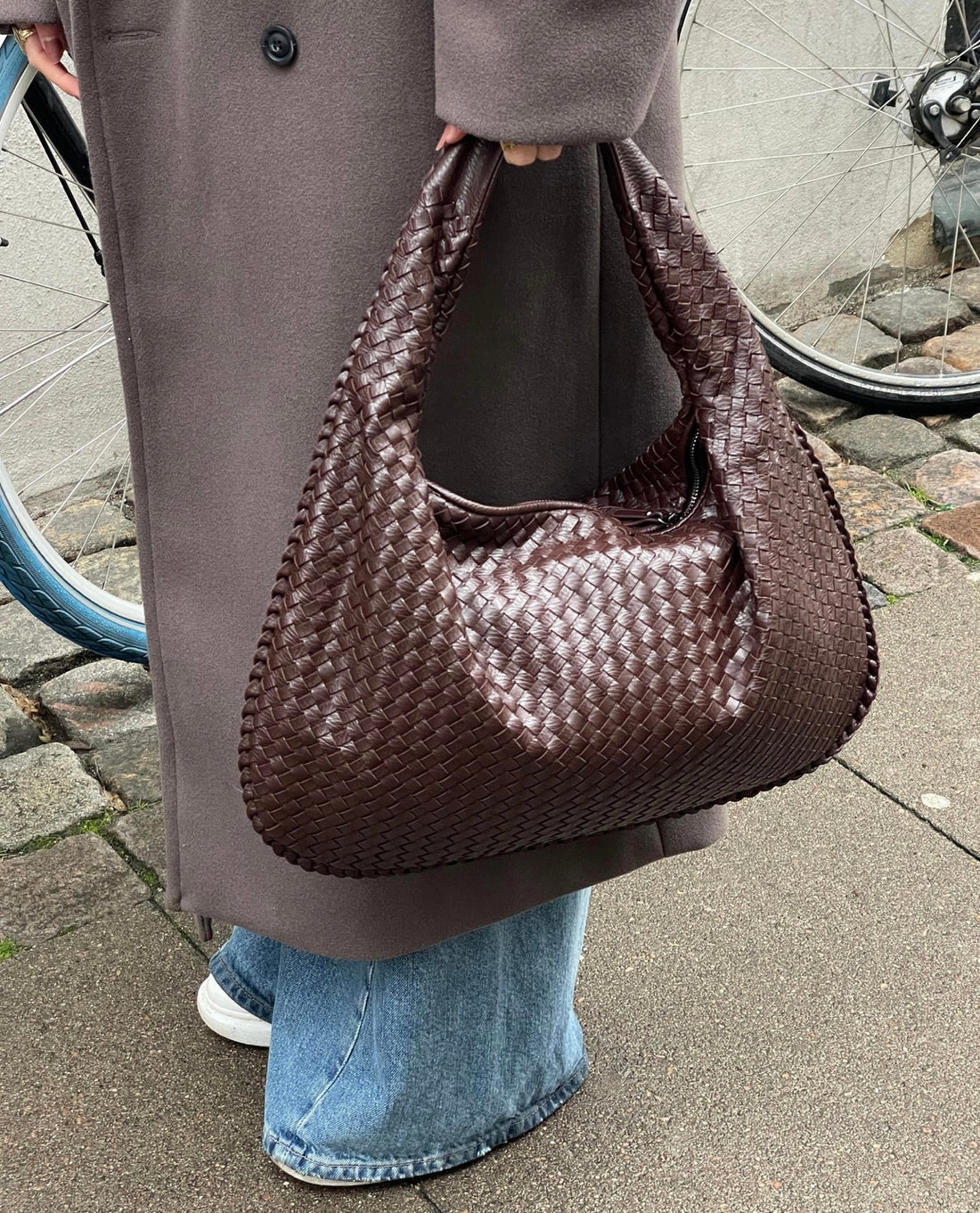 Woven Shopper Handbag Women Large Capacity Tote Bag