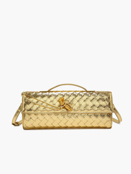 Woven Shoulder Bag Casual Crossbody Handbag Everyday Tote