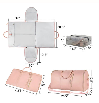 Wrinkle Free Garment Travel Bag Large Capacity Carry On Duffel